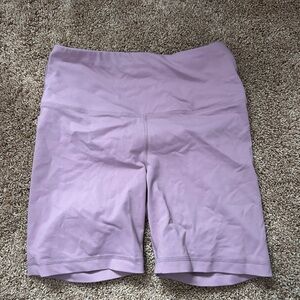 Purple bike shorts
